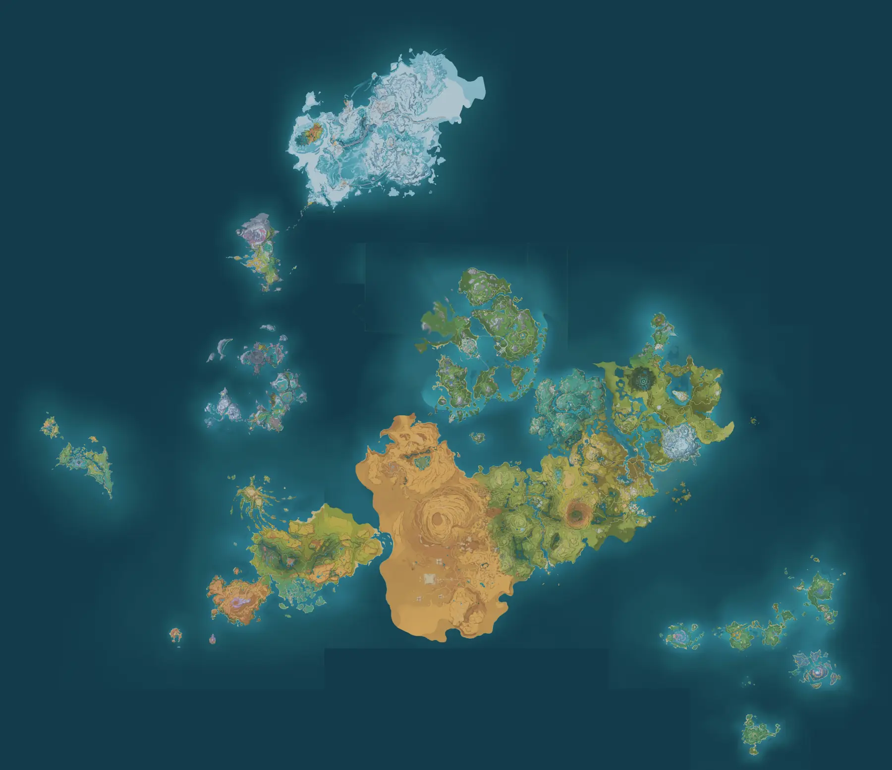 提瓦特大地图